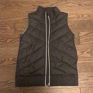 black and blue vest
